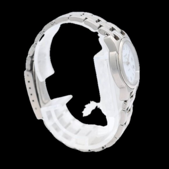 Vintage Tissot PR50 Date White Dial Ladies Quartz Wristwatch Swiss Steel - Picture 2 of 5